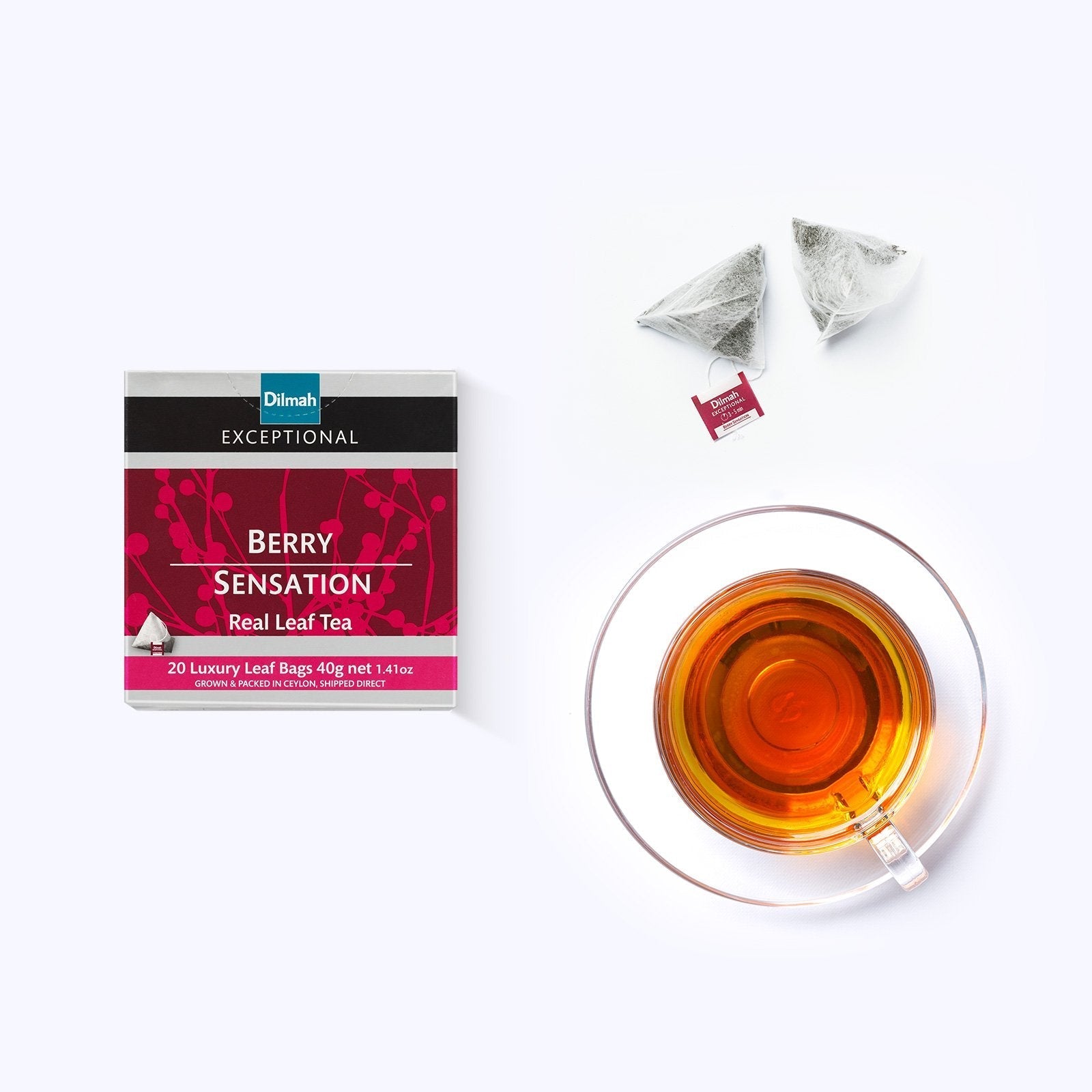 Exceptional Berry Sensation Ceylon Black Tea-20 Luxury Leaf Tea Bags