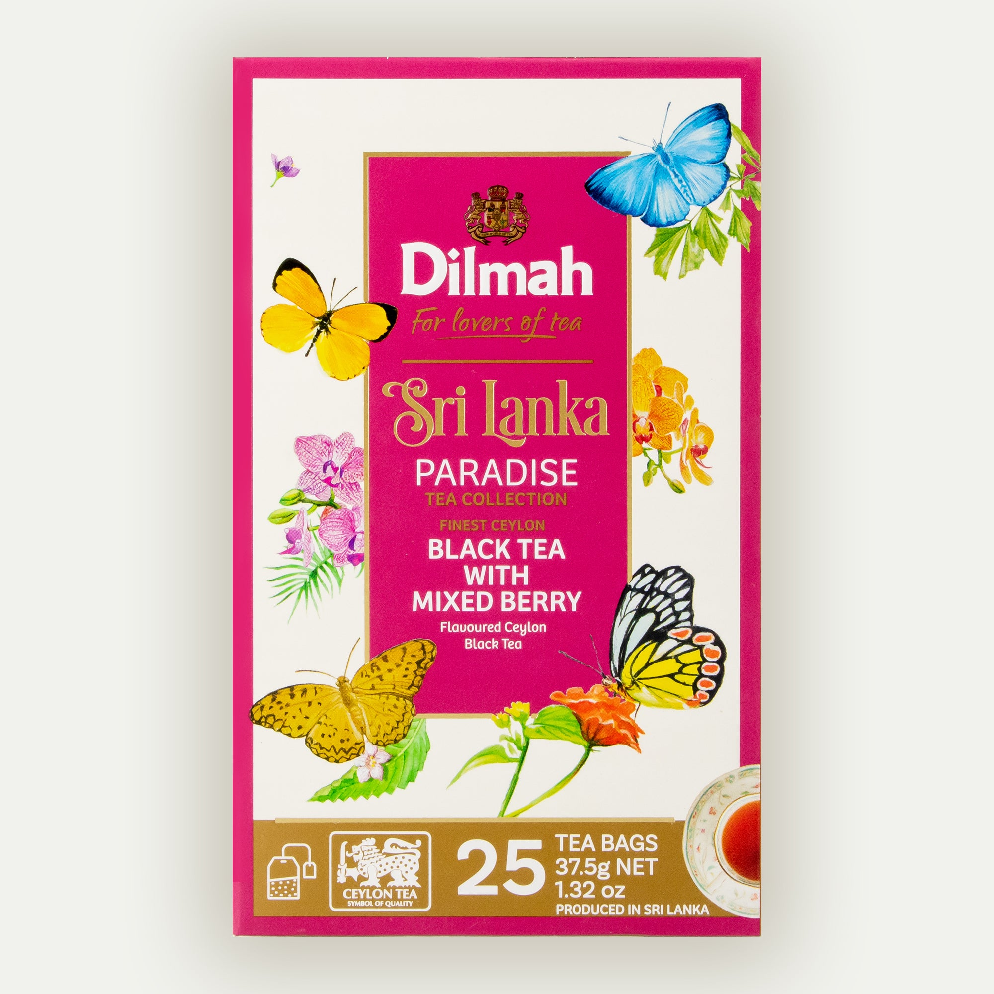 Dilmah Paradise Mixed Berry Ceylon Tea - 25 Tea Bags