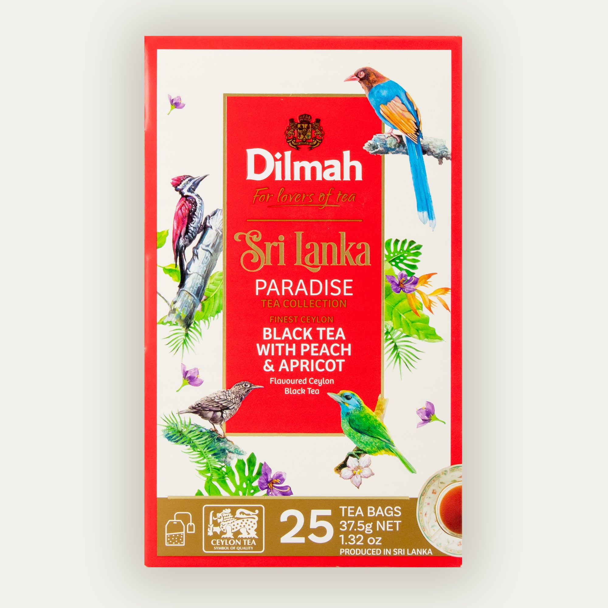 Dilmah Paradise Peach & Apricot Ceylon Tea - 25 Tea Bags